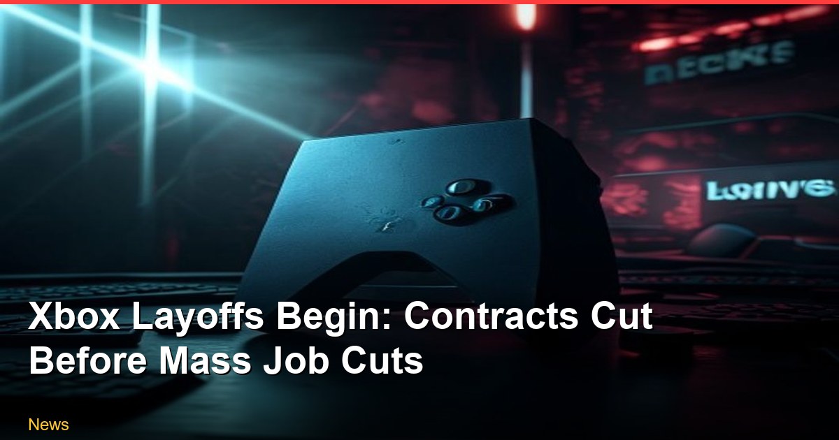 Xbox Layoffs Begin: Contracts Cut Before Mass Job Cuts